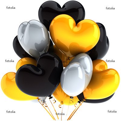 Wallmonkeys Peel and Stick Wall Graphic - Party Balloons Heart Shaped Birthday Celebration Decoration - 24