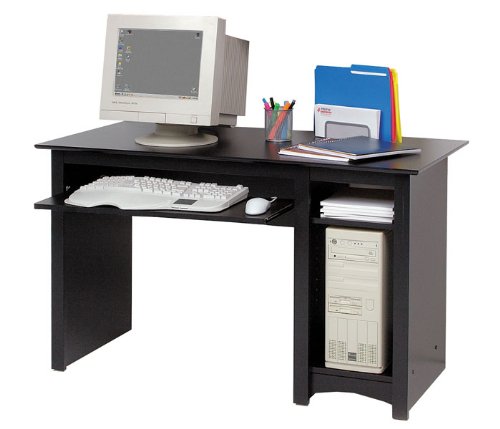 Prepac Sonoma Small Wood laminate Computer Desk in Black