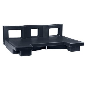 Black Cambro VCSCNL Connector for Connecting Versa Carts to Low Height Versa Food Bars / Work Tables