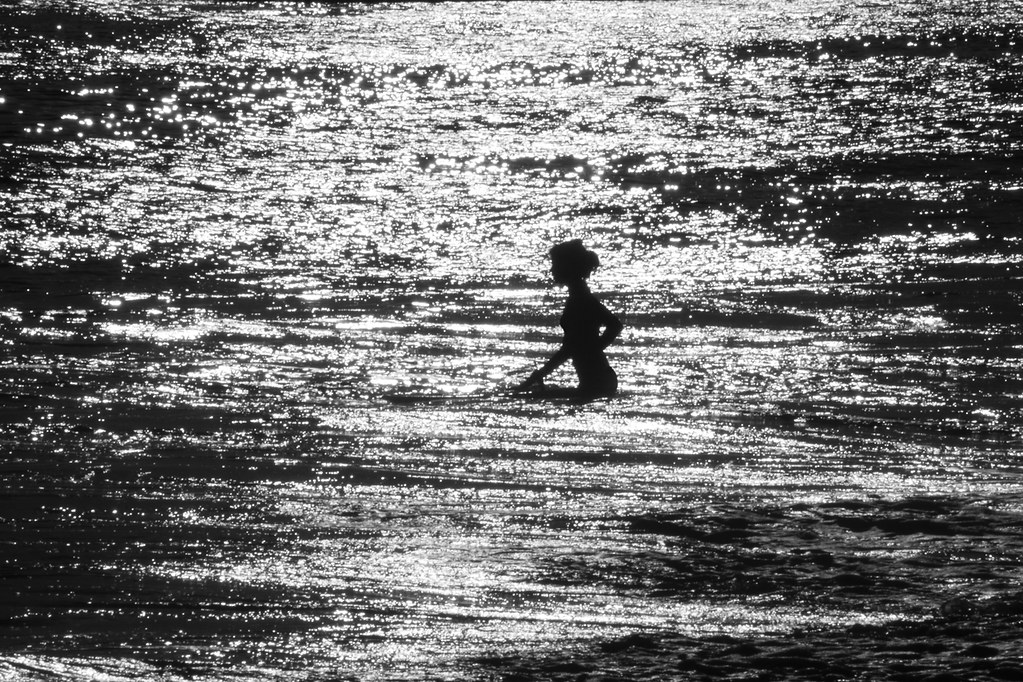Girl Surfer Silhouette 2965