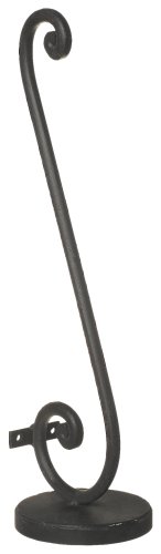 HomArt Rod Iron 3-inch by 14-inch Scroll Sconce, Antique Black