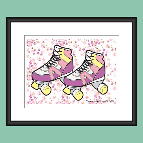 Skate Into Spring Art Print