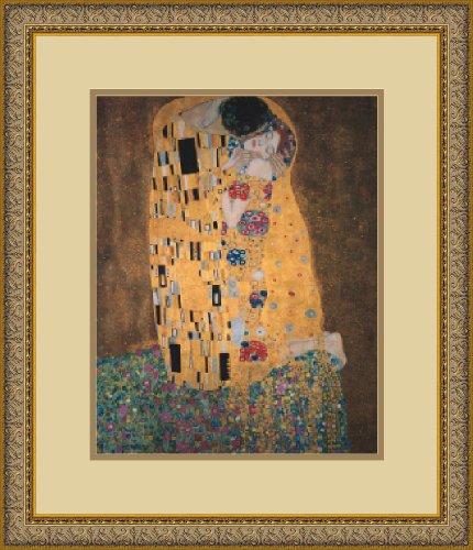 The Kiss (Le Baiser / Il Baccio), 1907 Framed Art Print by Gustav Klimt, Image size: 10.75