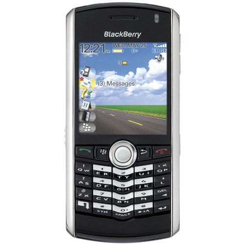 BlackBerry Pearl 8100 Unlocked Phone with Quad-Band GSM,GPRS, EDGE, 1 MP Camera, Camcorder and bluetooth v2.0 compatible--International Version with No Warranty (Black with Silver)