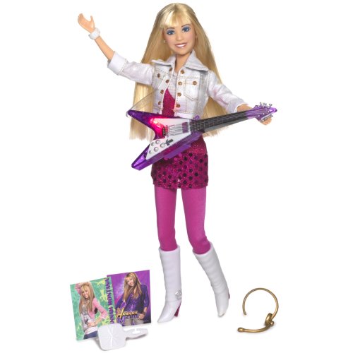 Hannah in hot pink dress with white gold glitter jacket & purple guitar