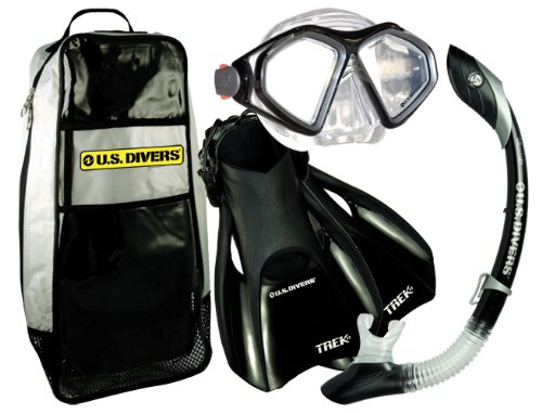 U.S.Divers Admiral Lx / Island Dry Lx / Trek / Travel Bag (Black, Fin Size 7-10)
