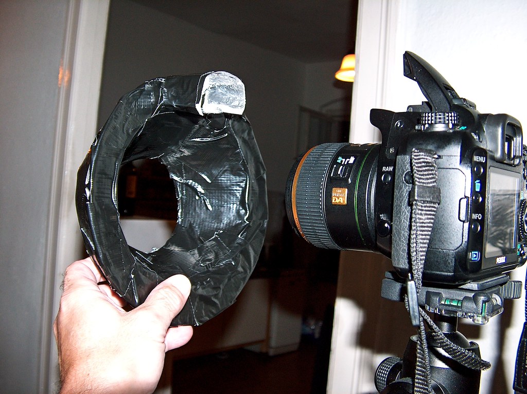 DIY Ring Flash for Built in Flash: Rear View