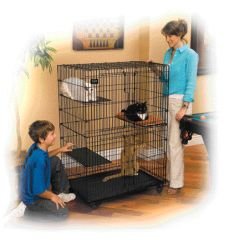 Midwest Homes for Pets 36 inches long by 23.5 inches wide by 50.5 inches high Cat Playpen