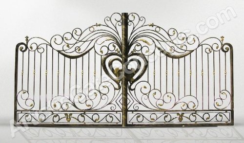 Ursula Dual Styled Wrought Iron Artistic Gate