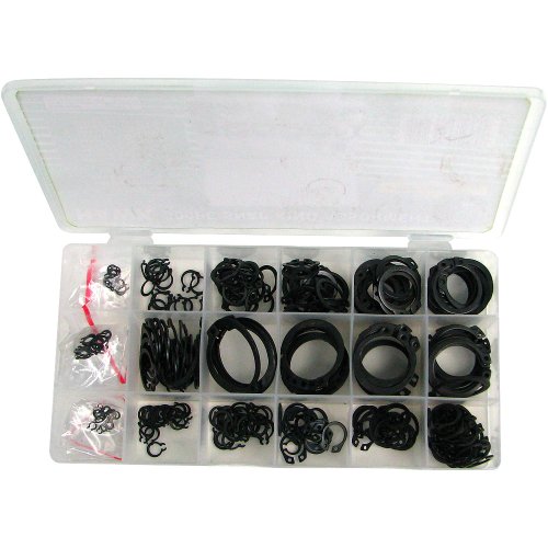 Trademark Tools 75-1225 Hawk Snap Ring Shop Assortment, 300 Rings in 18 Different Sizes