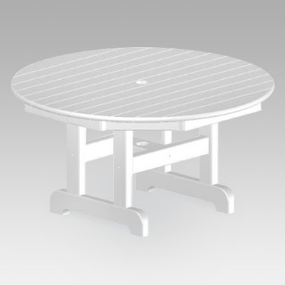 Poly-Wood Polywood Recycled Plastic Round Outdoor Coffee Table - RCT236BL