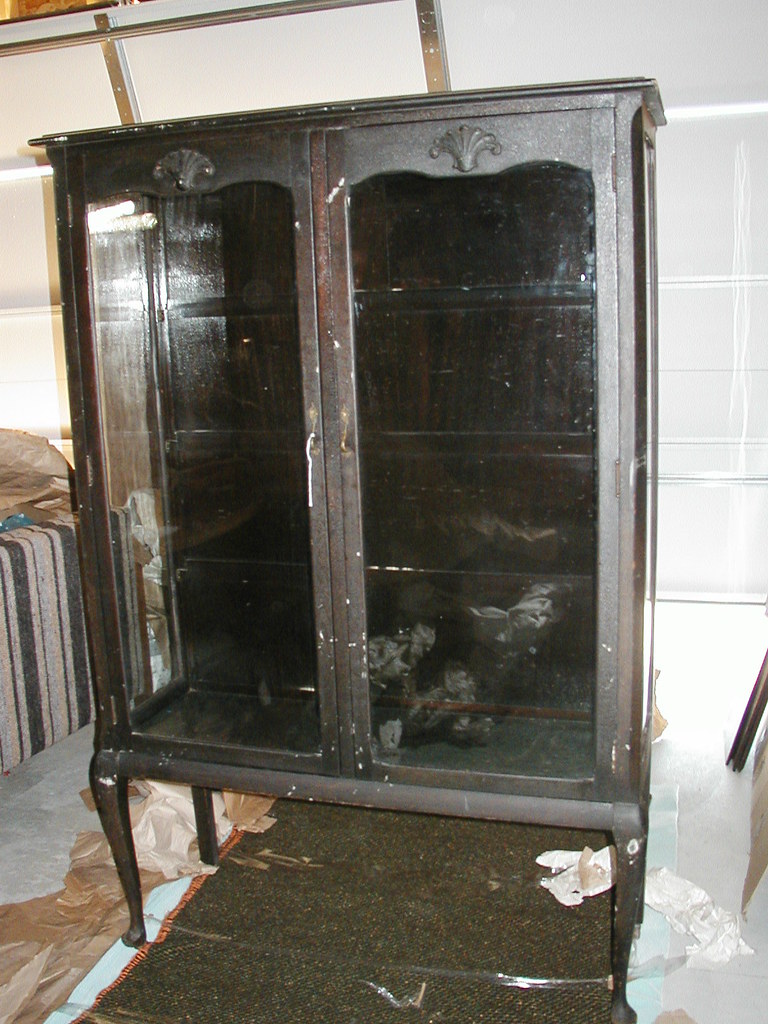 My new (old) china cabinet