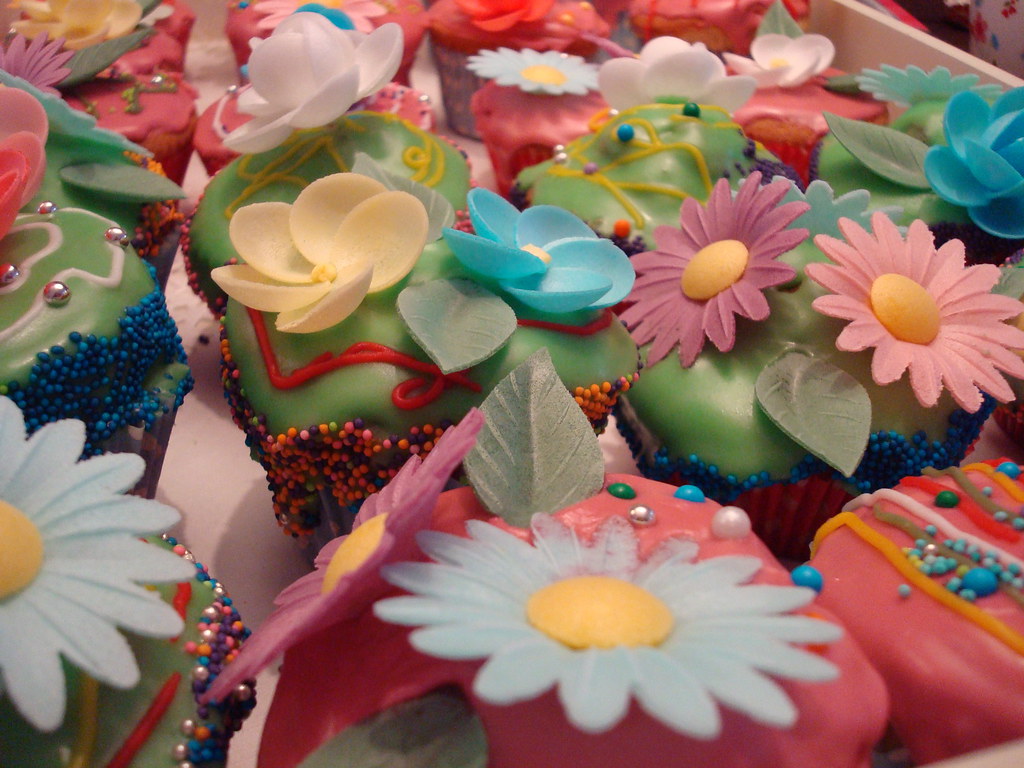 Decorated cupcakes