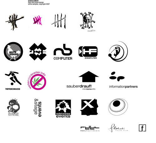 schnereWelt! logo design samples