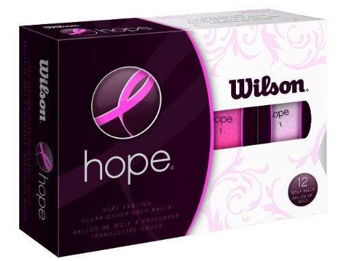 Wilson Hope 12 Ball Ladies Golf Balls (Pink/Hot Pink)