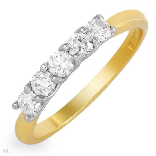 Scott Kay Majestic Ring with Genuine Super Clean round Diamonds Made of 18K Yellow Gold and 950 Platinum (Size 7)