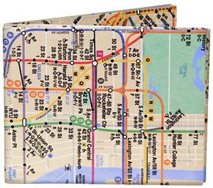 Dynomighty Design Men's NYC Subway Map Mighty Wallet
