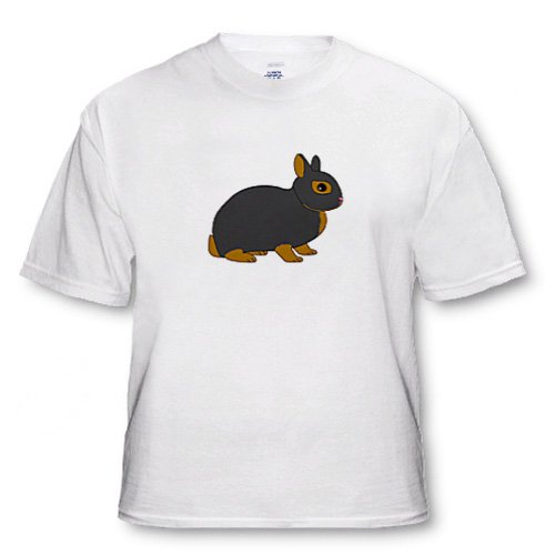 Netherland Dwarf Rabbit Design - Adult T-Shirt Small