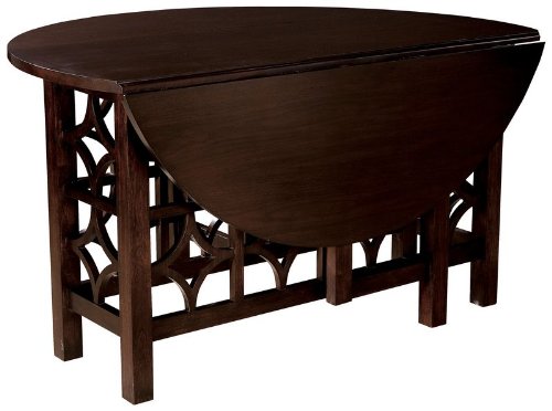 Ty Pennington Round Gate Leg Table with Chocolate Finish by Howard Miller - 952019CH