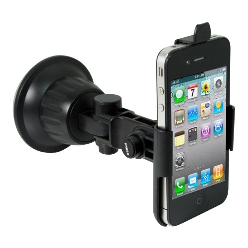 Satechi CR -3600 car holder mount for iPhone 4, 3G & 3Gs, BlackBerry Torch, HTC EVO, DROID, Samsung EPIC on Windshield and Dashboard