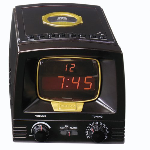 PHILCO AM and FM Clock Radio with CD Player