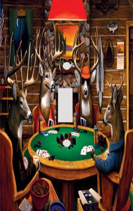 Deer Poker Decorative Switchplate Cover