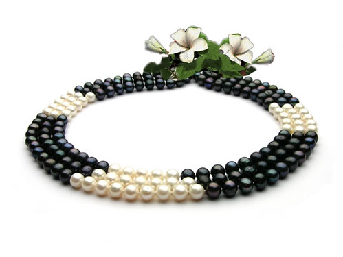 Multicolour Cultured Freshwater Pearl Necklace