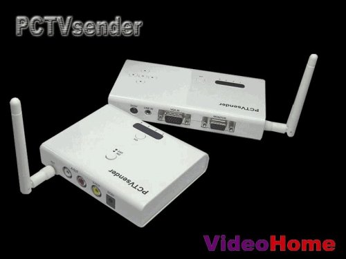 PC/TV Sender Receiver Computer PC VGA to NTSC TV Composite Video Wireless Converter