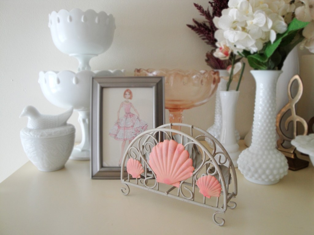 I LOVE my armoir with pink vintage goodies. Home decor.