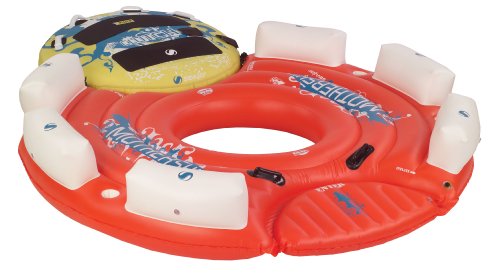 Sevylor Inflatable 108 Inch Mothership Island with Clutch Towable, 108 Inch