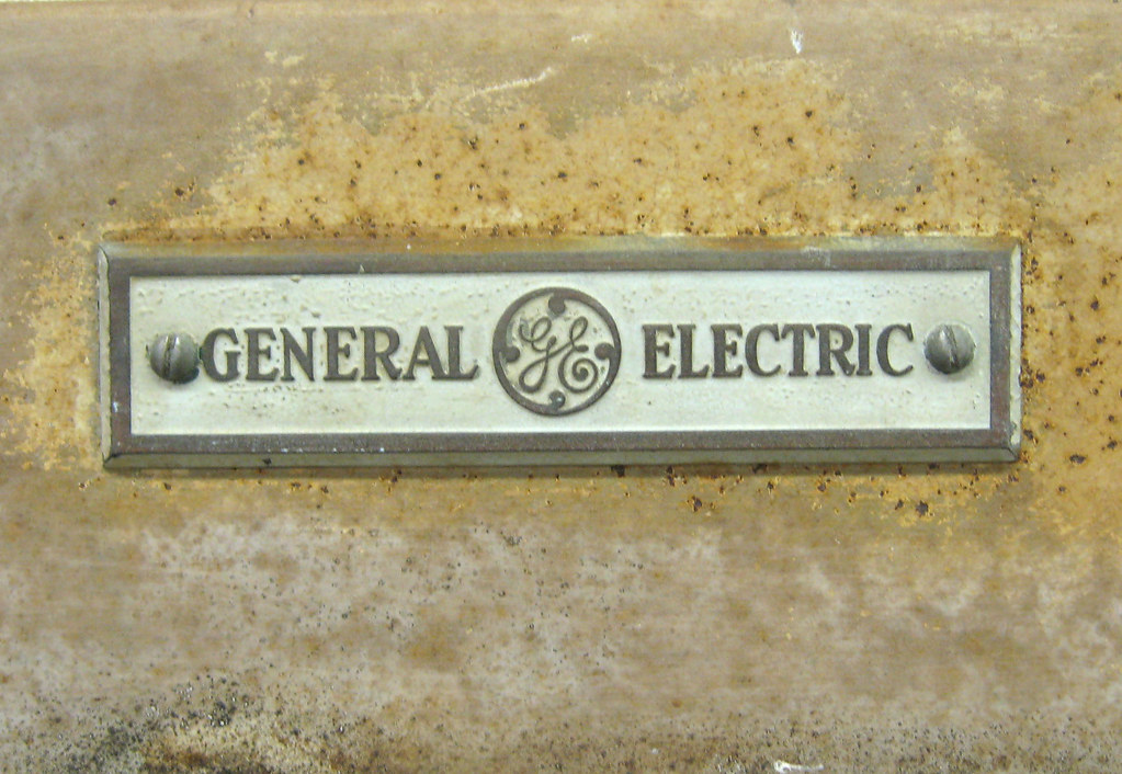 GE refrigerator label