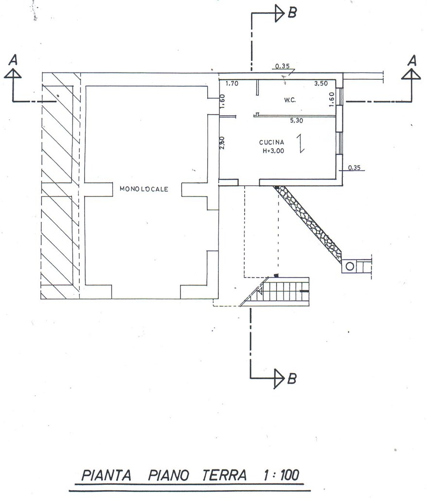 floor plan of villa Diana North ground floor