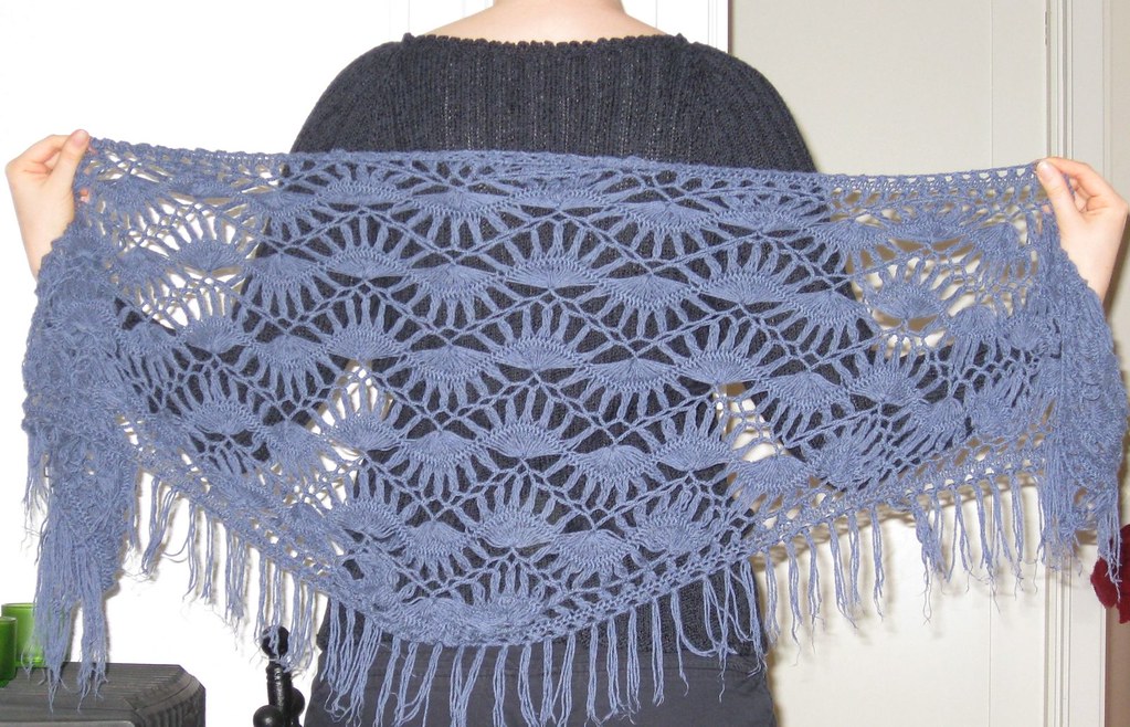 Hairpin lace scarf