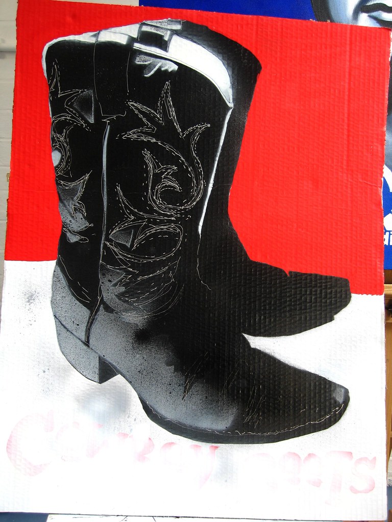 cowboy boots sketch