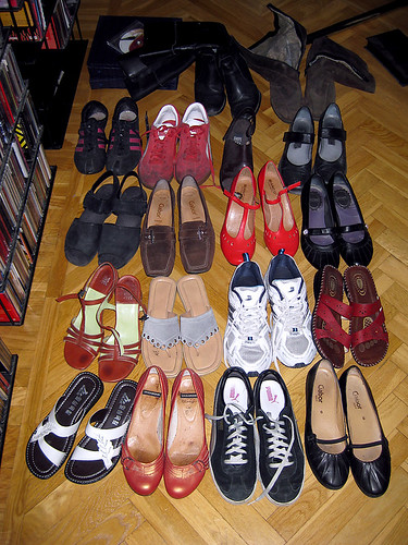 For someone who doesn't buy a lot of shoes I have a lot of shoes.