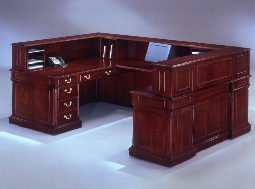 Office Furniture DMI - Right U-Shaped Reception Desk - Traditional Office Furniture - 7990-68