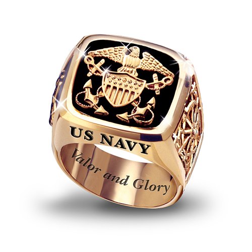U.S. Navy Men's Ring by The Bradford Exchange