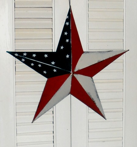 Americana Metal Star Flag Wall Decor