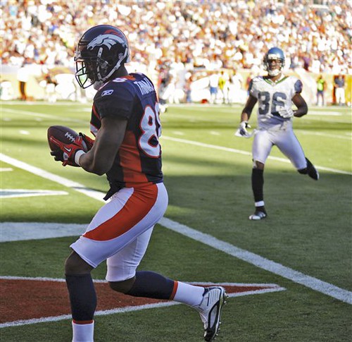 Broncos WR Demaryius Thomas hauls in his first career TD