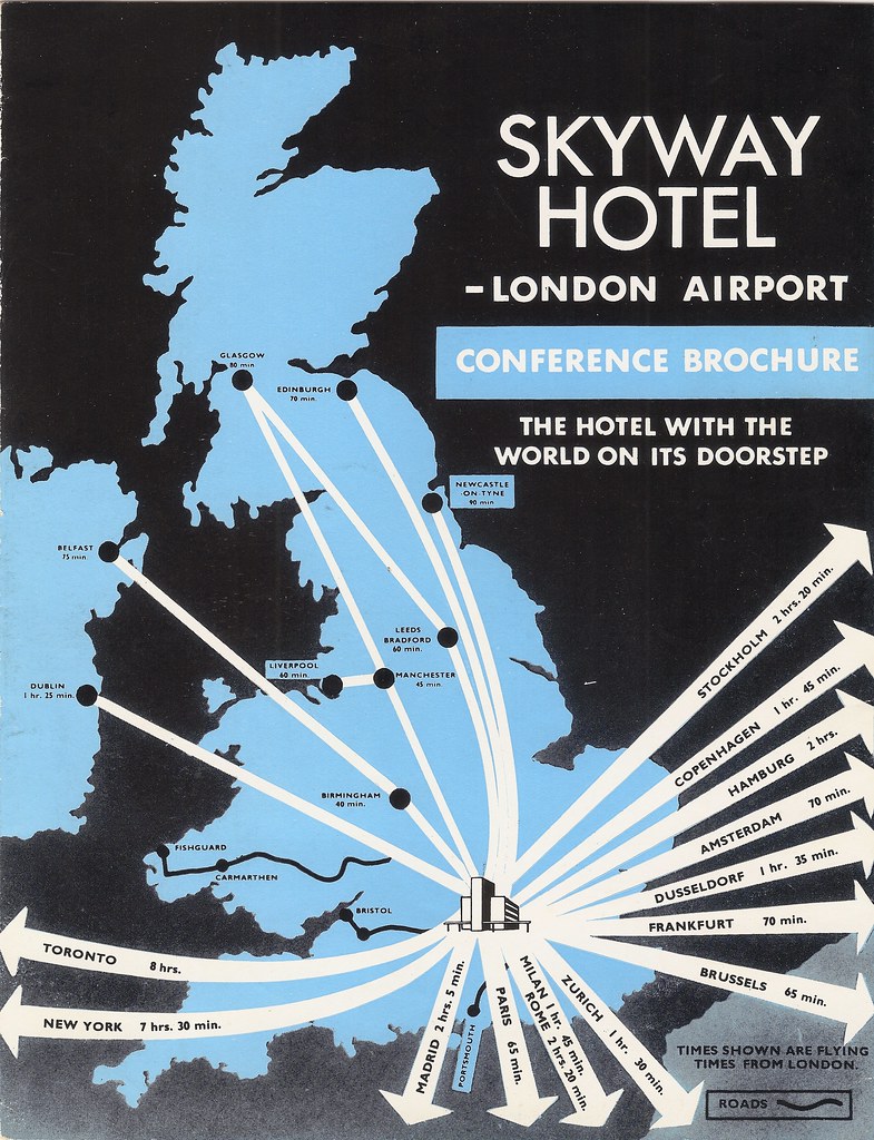 Skyway Hotel, London Heathrow Airport - conference brochure, c1960