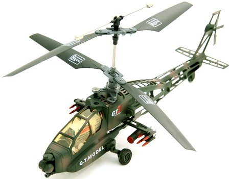 RC Apache Helicopter 4 Channel Remote Control Ready To Fly