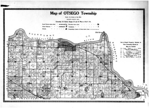 Otsego Township, Albertville, Dayton, Wright County 1915, Minnesota, 1915 Old Map Reproduction