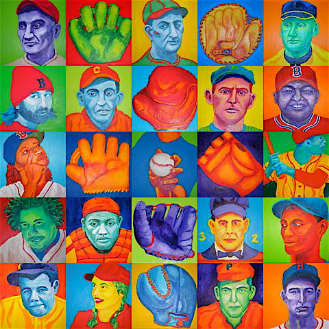 Partial baseball collage