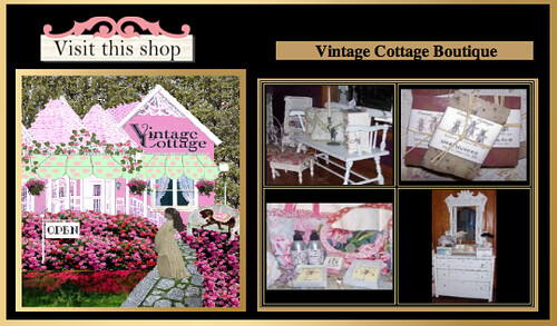 Vintage Cottage Boutique showcase at  www.beautifulshops.com