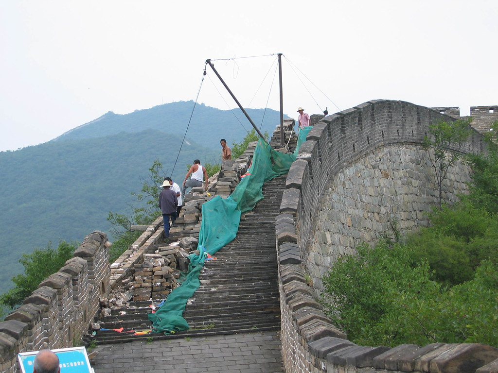Repairs Along the Great Wall of China