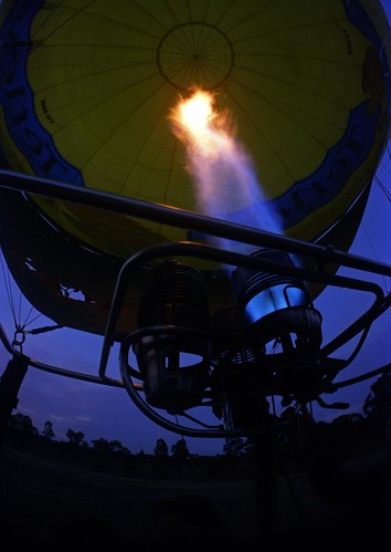 Hot Air Balloon flight - a birthday present 2003