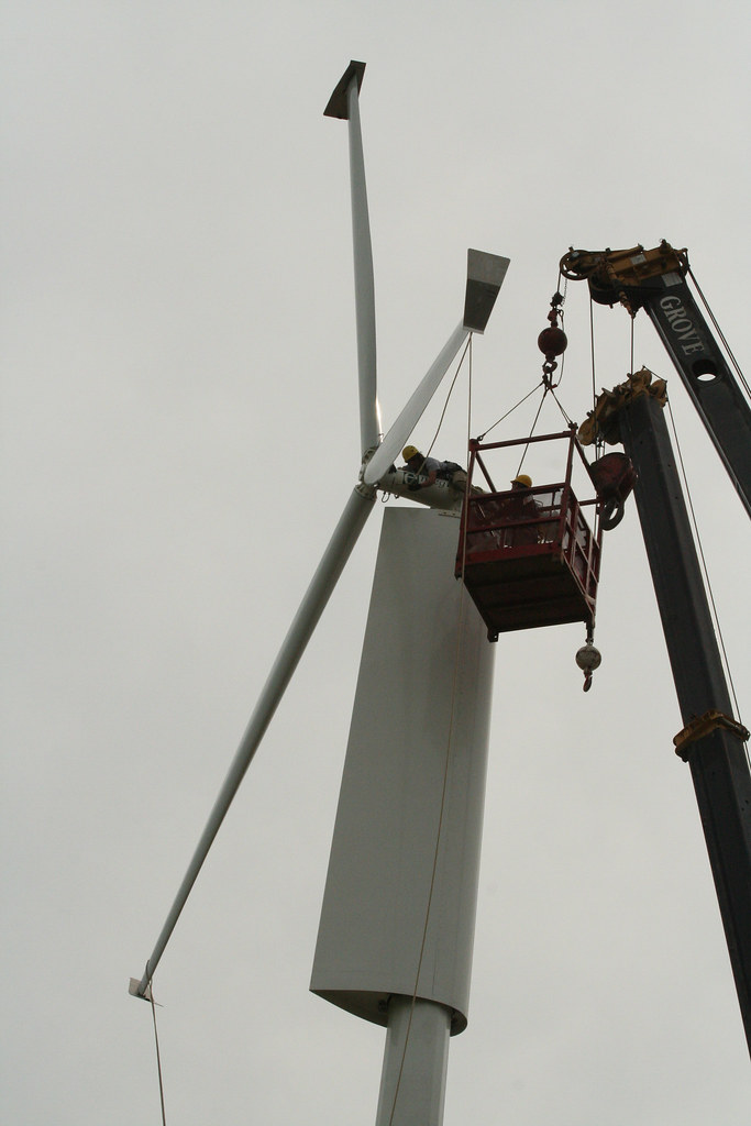 Installing a wind turbine @ The Time Factory