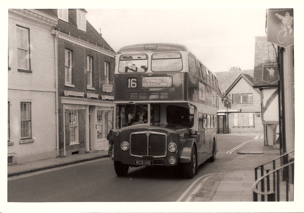 King Alfred bus, WCG 106, 1959 AEC Bridgemaster, Winchester, November 1972