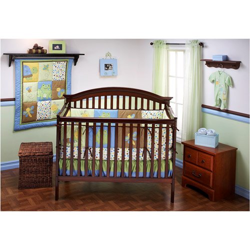 Naturally Baby by NoJo - Wiggles 4-Piece Organic Cotton Crib Bedding Set