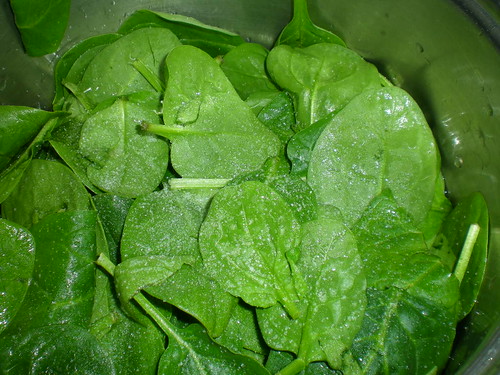 Spinach ready for cooking